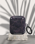 Dark Floral Vintage Retro AirPod case Full wrapped around design .-Tech Accessories-Dalge