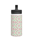 Shabby Chic Moments Stainless Steel Water Bottle, Handle Lid