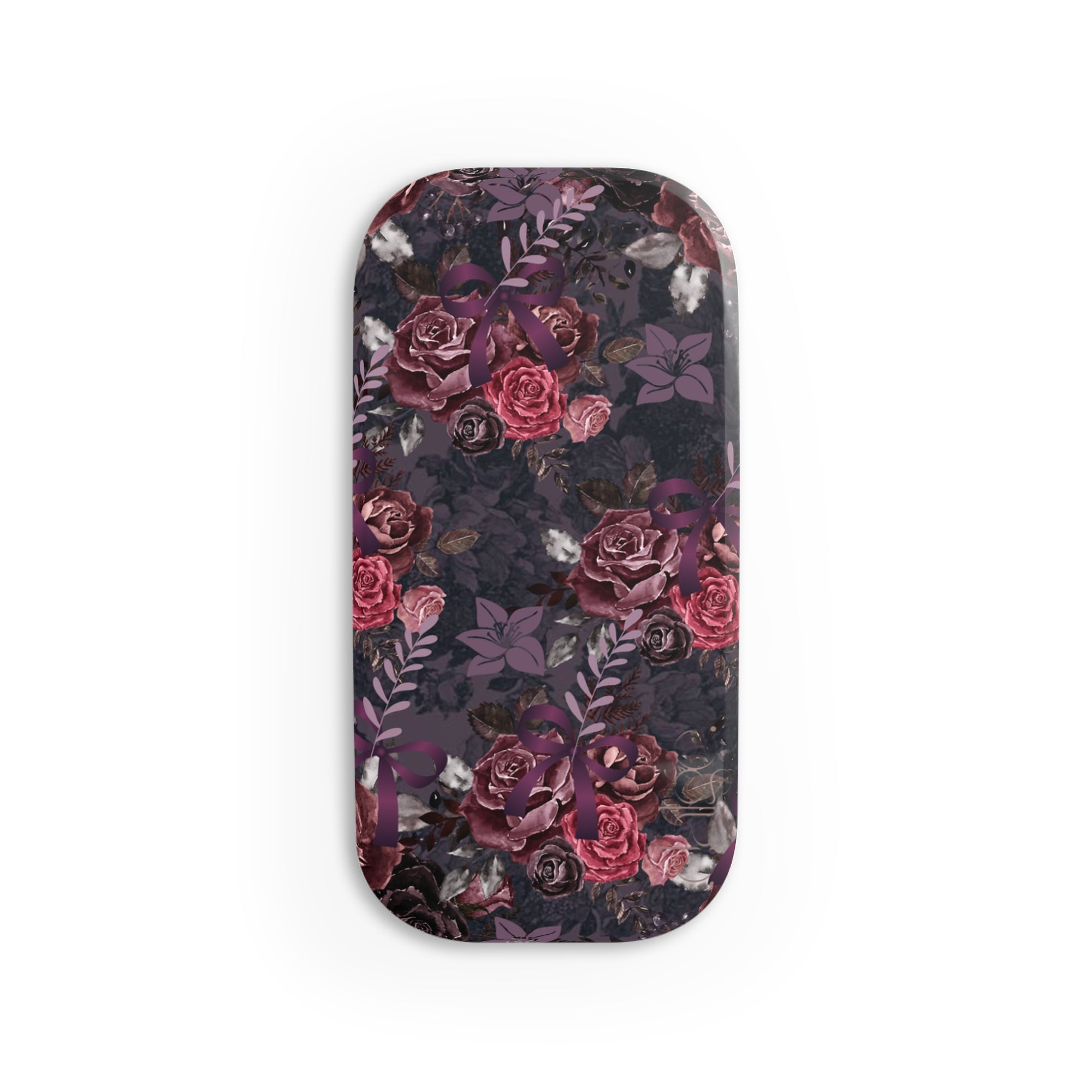 Dark Floral Phone Click-On Grip, Dark Floral Grip, Floral Grip, Phone Click-on, Phone Click-on grip, dark Click-on, Floral Grip-Accessories-Dalge