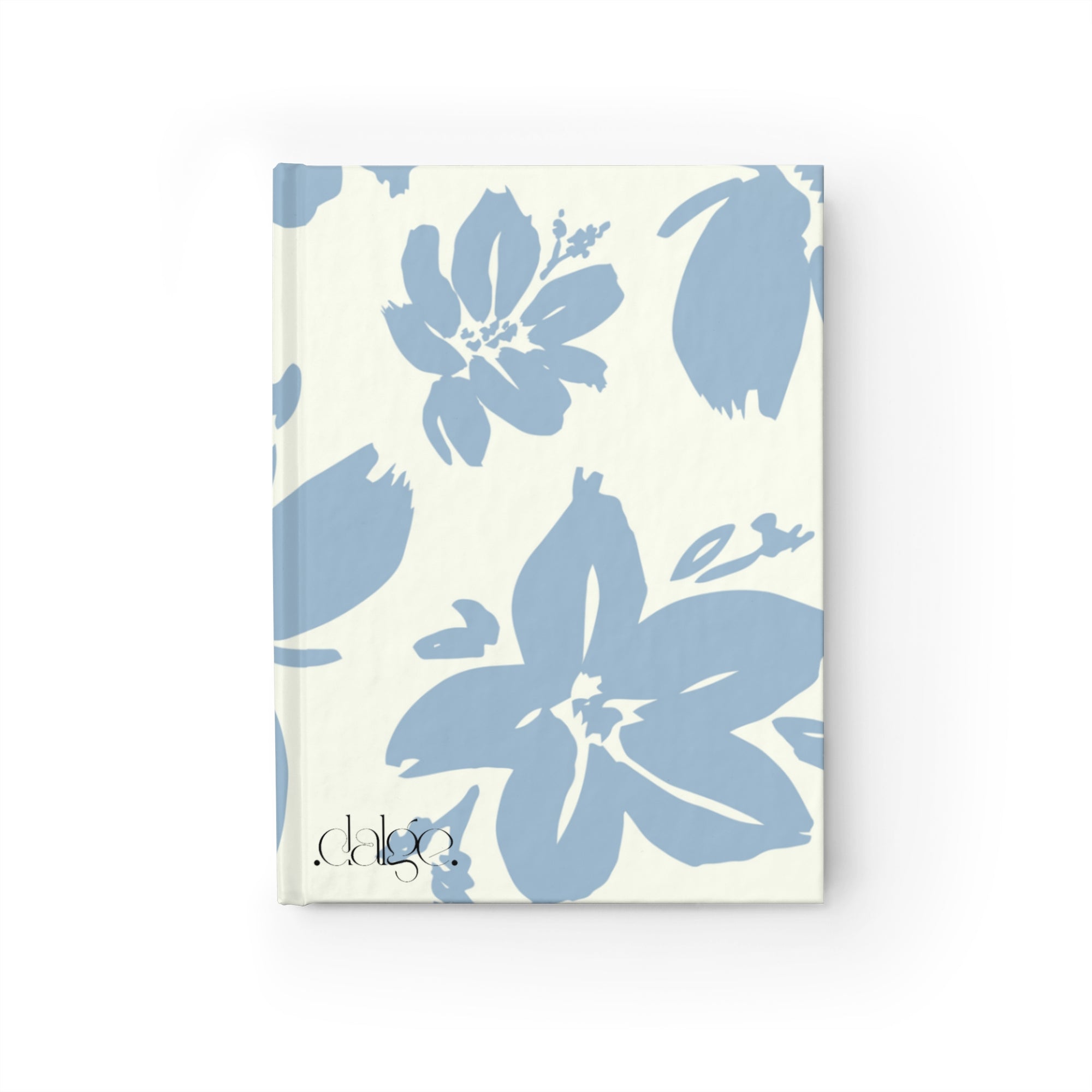Cream Blue Aesthetic Pastel Floral Hard Cover Journal, Notebook, Blank Journal.vintage journal, Writers journal, writing, Designed journal-gifts.-Paper products-Dalge