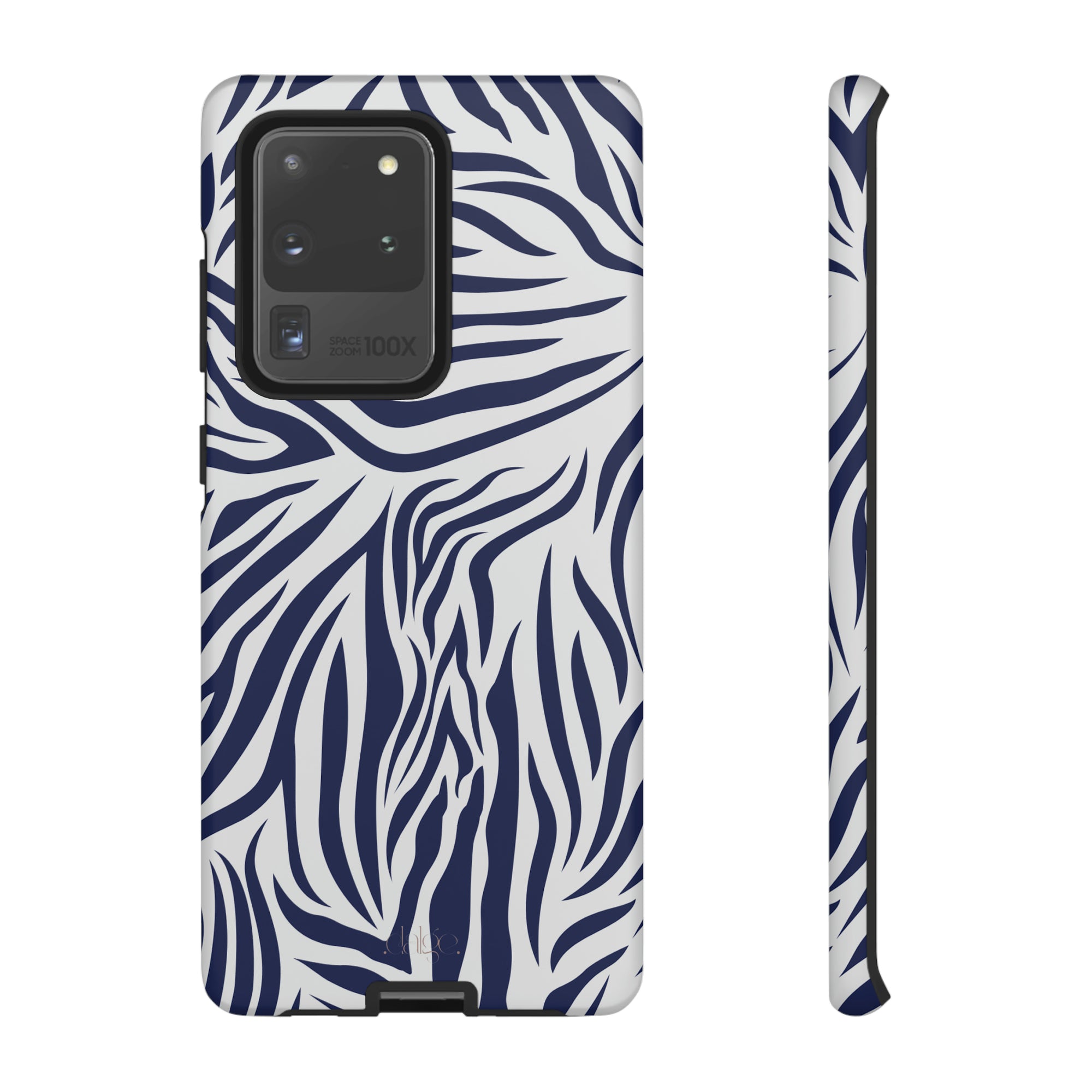 Midnight Blue Animal Print phone case, Animal Print Tough phone Case,iPhone 15 14 Pro Max | Glossy or Matte, Samsung Galaxy Tough Case S24 S23 S22 S21 Plus Ultra.-Phone Case-Dalge