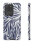 Midnight Blue Animal Print phone case, Animal Print Tough phone Case,iPhone 15 14 Pro Max | Glossy or Matte, Samsung Galaxy Tough Case S24 S23 S22 S21 Plus Ultra.-Phone Case-Dalge