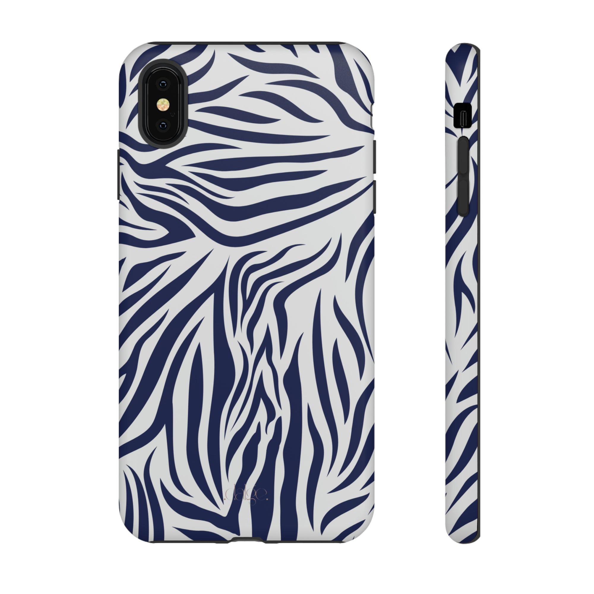 Midnight Blue Animal Print phone case, Animal Print Tough phone Case,iPhone 15 14 Pro Max | Glossy or Matte, Samsung Galaxy Tough Case S24 S23 S22 S21 Plus Ultra.-Phone Case-Dalge