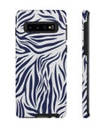 Midnight Blue Animal Print phone case, Animal Print Tough phone Case,iPhone 15 14 Pro Max | Glossy or Matte, Samsung Galaxy Tough Case S24 S23 S22 S21 Plus Ultra.-Phone Case-Dalge