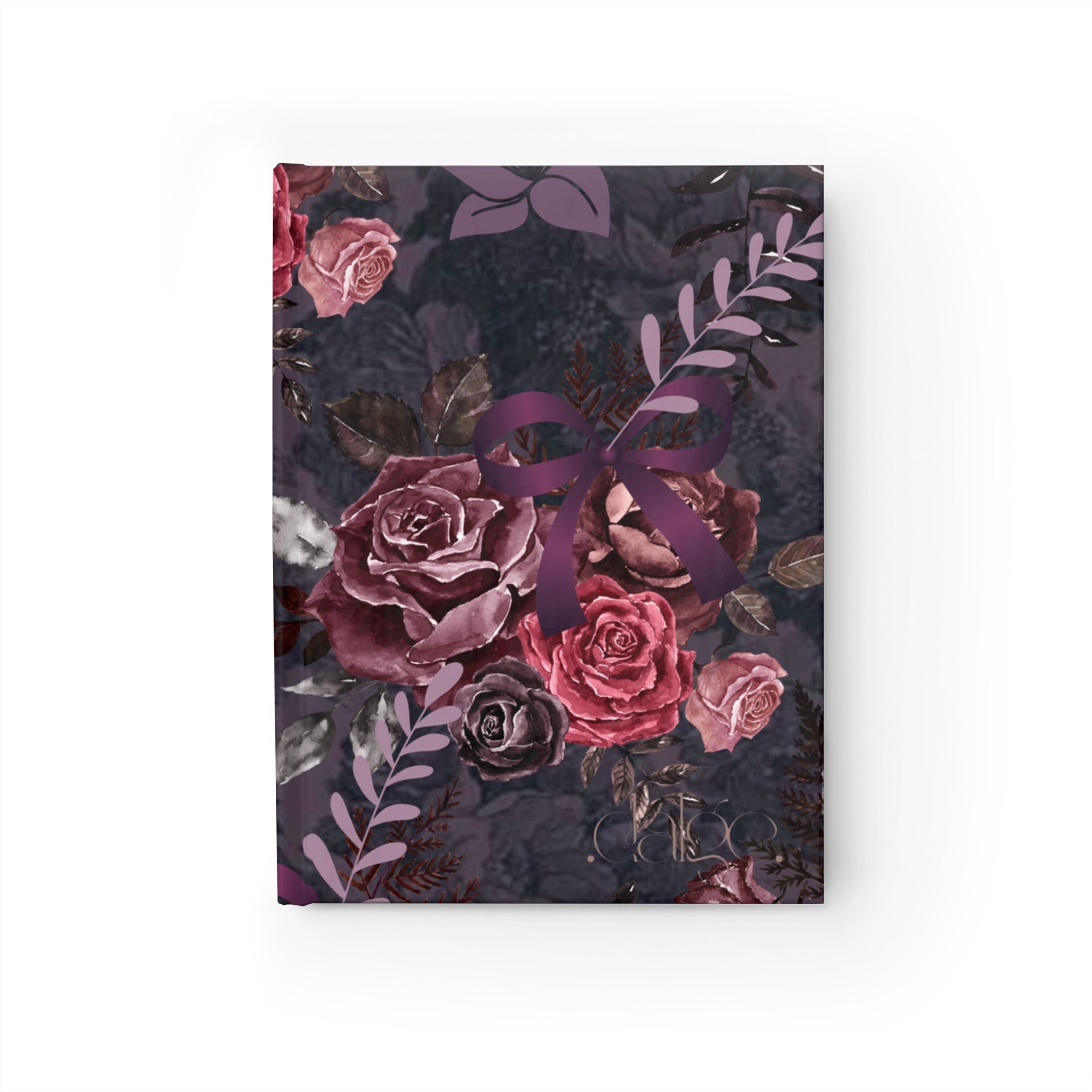 Dark Floral Hard Cover Journal Notebook, Dark Journals. Blank Journal.personalized gifts, Writers journal, writing, Designed cute journals personalized gifts-gifts for teachers-Paper products-Dalge