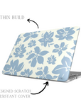 Cream Blue Pastel Floral MacBook Case-Tech Accessories-Dalge