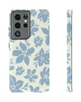 Cream Blue Aesthetic Pastel Floral Pastel phone case, Tough phone Case,iPhone 15 14 Pro Max | Glossy or Matte,Cream, Samsung Galaxy Tough Case S23 S22 S21 Plus Ultra.-Phone Case-Dalge