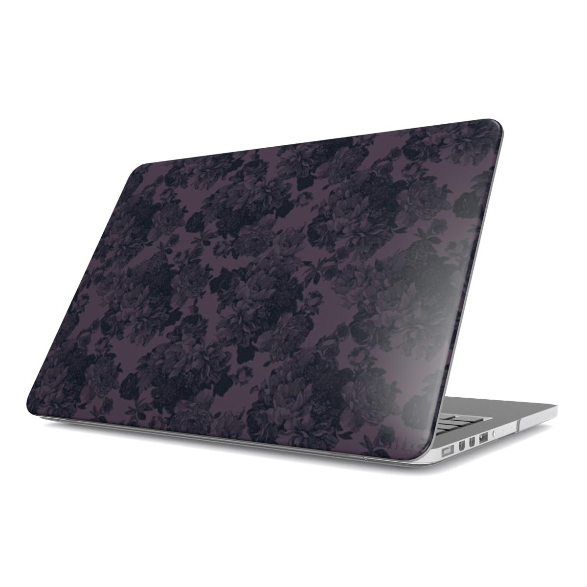 Dark Floral Vintage MacBook Case-Tech Accessories-Dalge