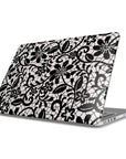 A Muse Laptop Case | Chic Black & White Floral