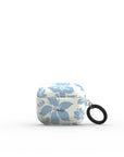 Cream Blue Earbuds Case