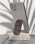 Dark Floral Phone Click-On Grip, Dark Floral Grip, Floral Grip, Phone Click-on, Phone Click-on grip, dark Click-on, Floral Grip-Accessories-Dalge