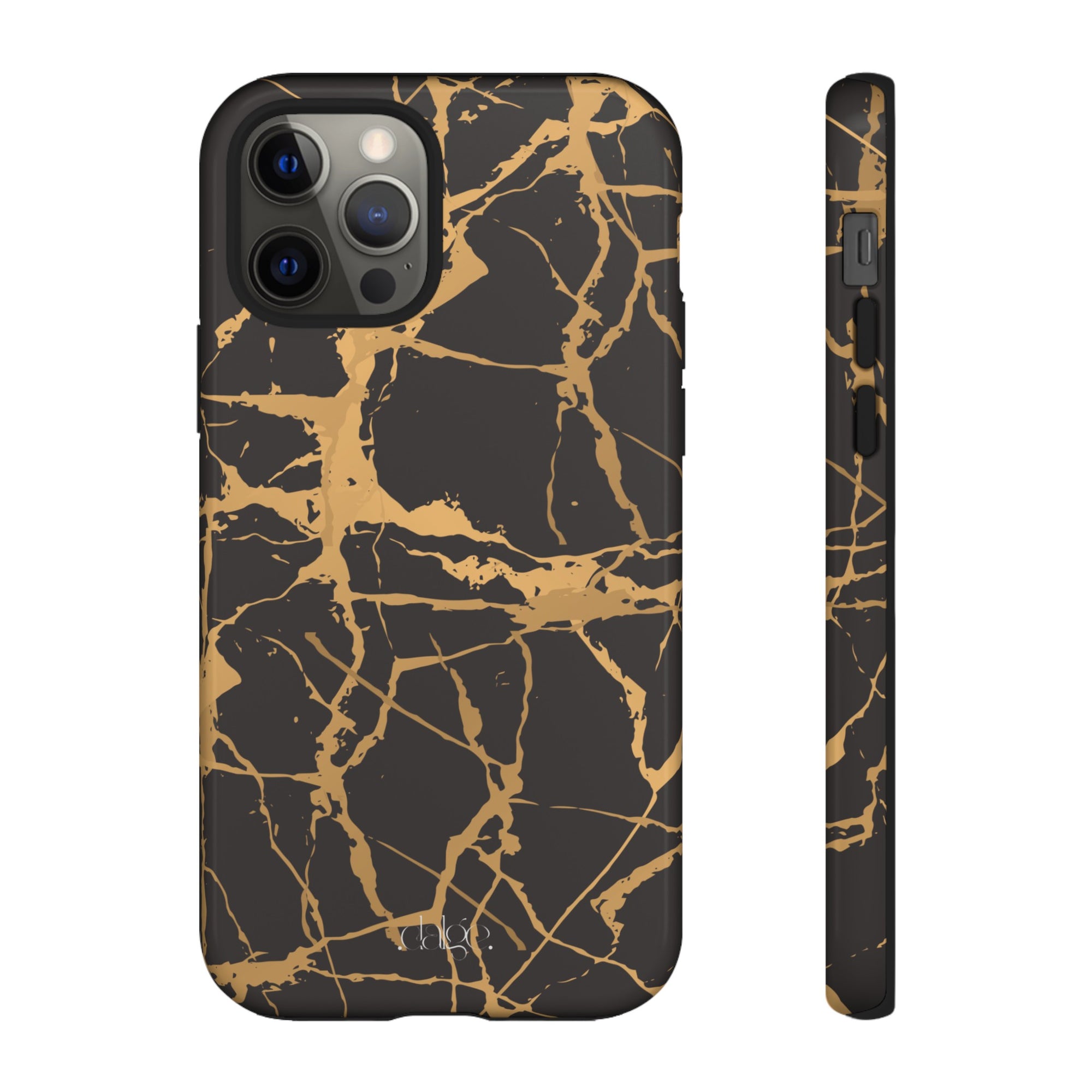 Marble Black and Gold Tough Case, iPhone Tough Case, Samsung Tough Case, Google Pixel Case, Gold marble  Phone Cover, iPhone Tough Case.