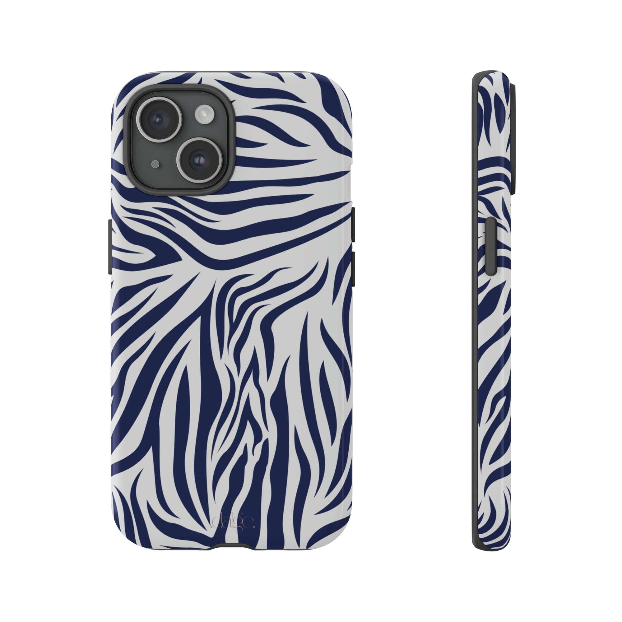 Midnight Blue Animal Print phone case, Animal Print Tough phone Case,iPhone 15 14 Pro Max | Glossy or Matte, Samsung Galaxy Tough Case S24 S23 S22 S21 Plus Ultra.-Phone Case-Dalge