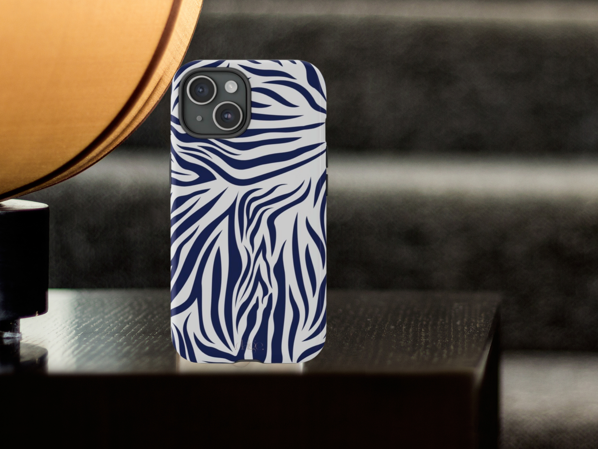 Midnight Blue Animal Print phone case, Animal Print Tough phone Case,iPhone 15 14 Pro Max | Glossy or Matte, Samsung Galaxy Tough Case S24 S23 S22 S21 Plus Ultra.-Phone Case-Dalge