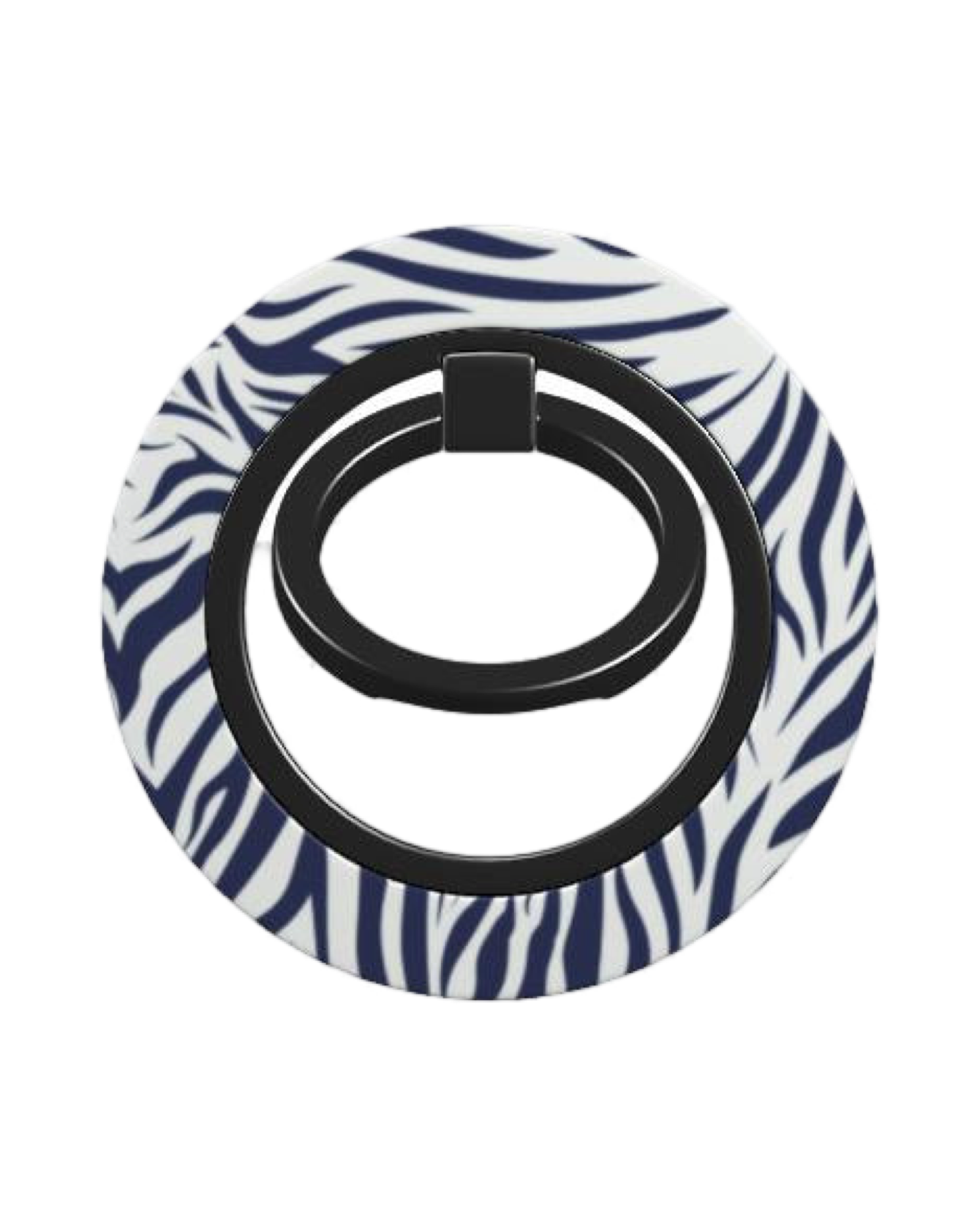 Midnight Blue Animal Print Ring Holder