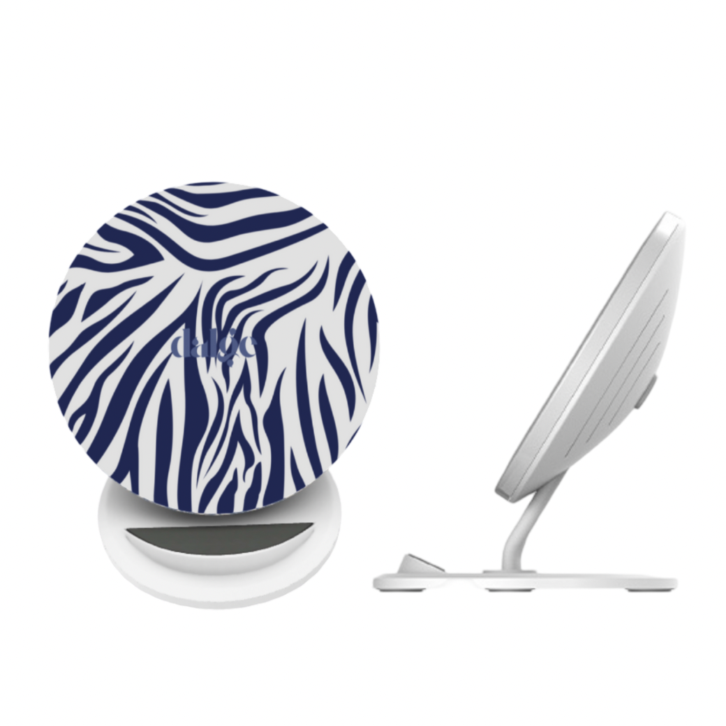 Animal Print Wireless Charger | Midnight Blue Matte Finish