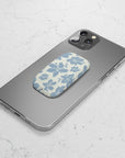 Cream Blue Phone Grip