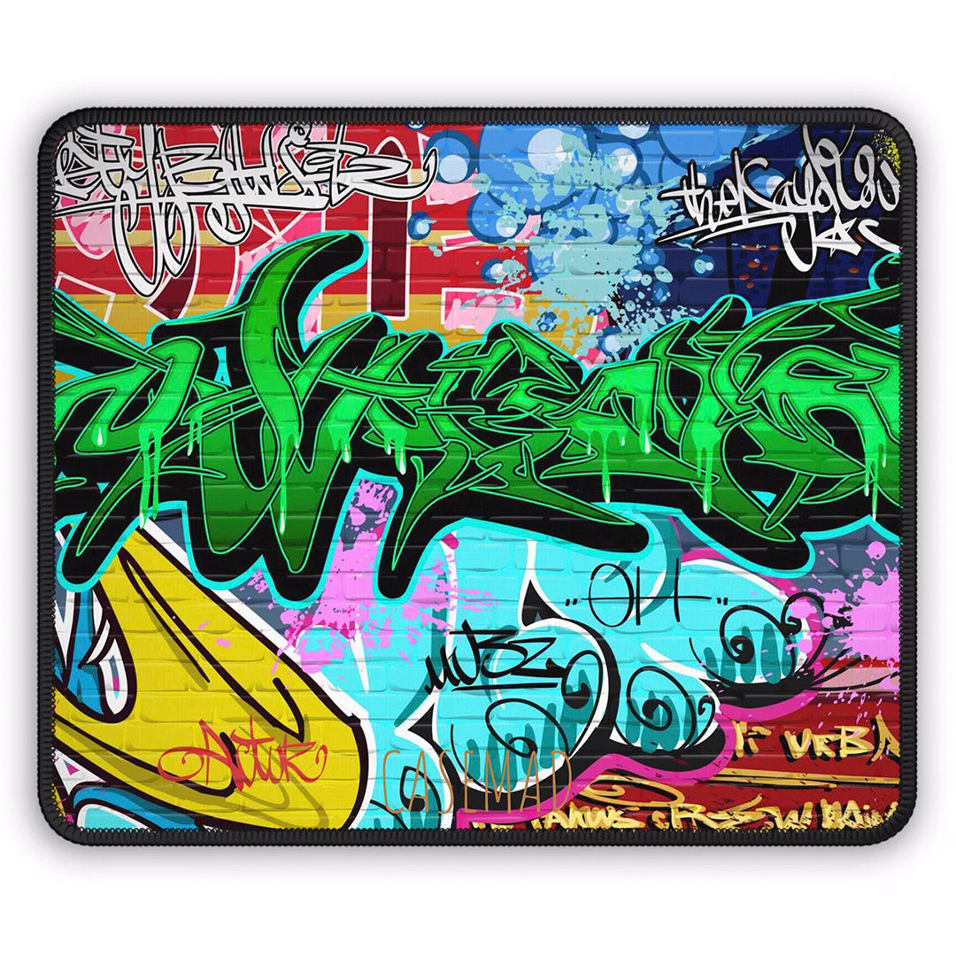 Mouse Pad Black And White Mousepad Office Decor For Women Men Desk Accessories Gift For Coworker Graffiti Wall Gaming Mouse Pad-Mouse Pads-Dalge