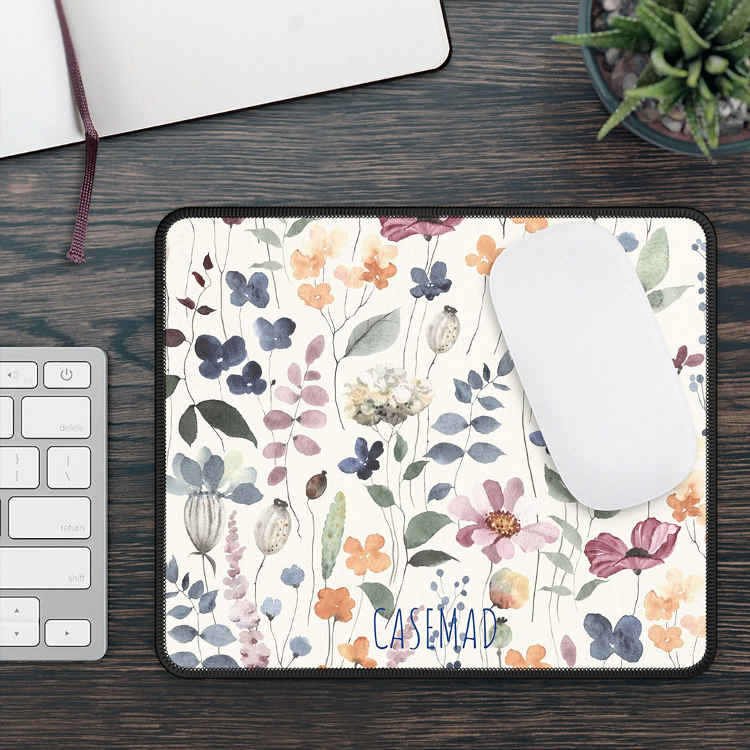 Mousepad office Decor for Women Men Desk Accessories Gift for Coworker Vintage flowers Gaming Mouse Pad-Mouse Pads-Dalge