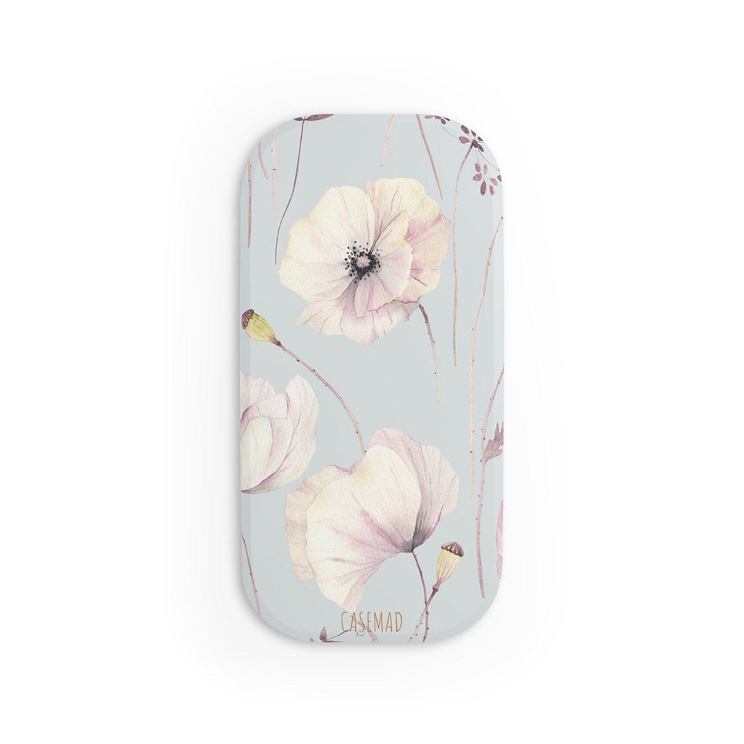 Lullaby Phone Click-On Grip, Floral Blue Phone Grip-Phone Grips-Dalge
