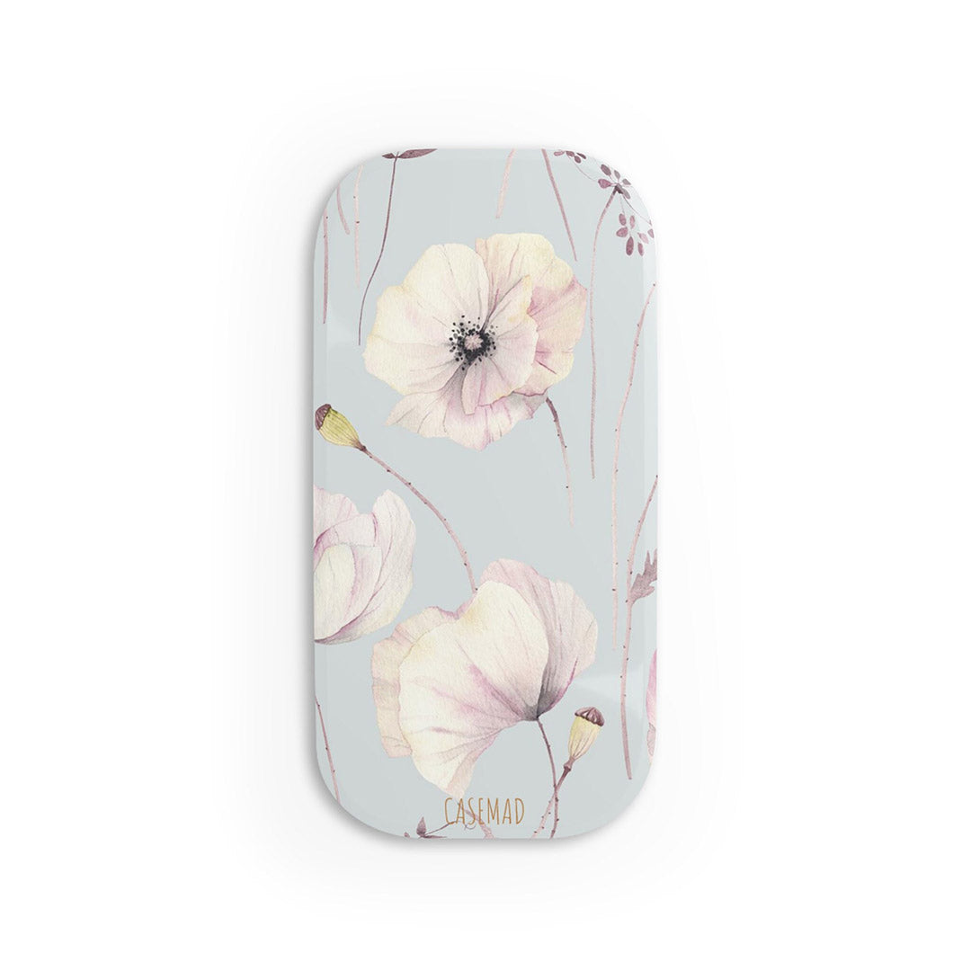 Lullaby Phone Click-On Grip, Floral Blue Phone Grip-Phone Grips-Dalge