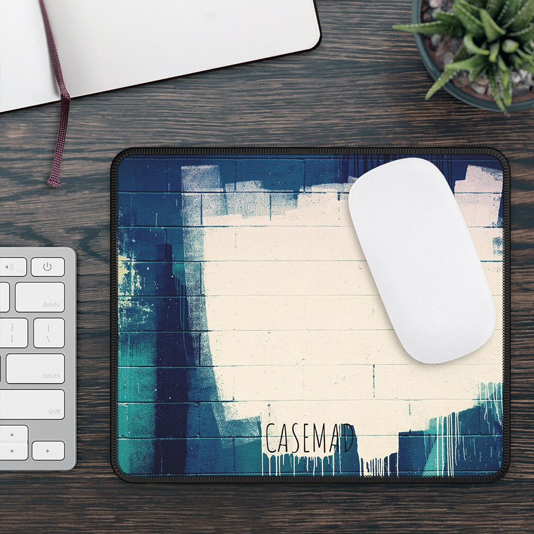 Mousepad Office Decor For Women Men Desk Accessories Gift For Coworker White Stroke Gaming Mouse Pad-Mouse Pads-Dalge