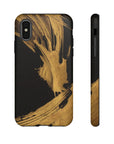 Gold Paint Tough Phone Case, For Apple iPhone 15, iPhone 15 Pro, iPhone 15 Plus, iPhone 14, iPhone 13, iPhone 12, iPhone 11, XS, XR, X Gifts-Phone Cases-Dalge