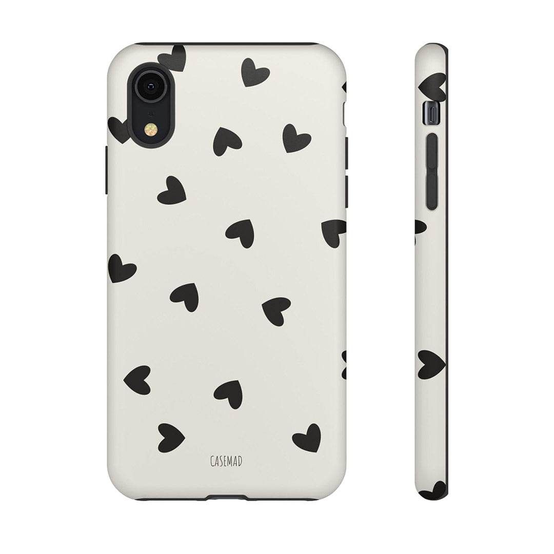 Hearts Tough Phone Case, For iPhone 15, 14, 13 Pro Max, iPhone 12, 11, iPhone XR, iPhone Mini, Samsung Galaxy, Google Pixel, Valentine Gift Idea-Phone Cases-Dalge