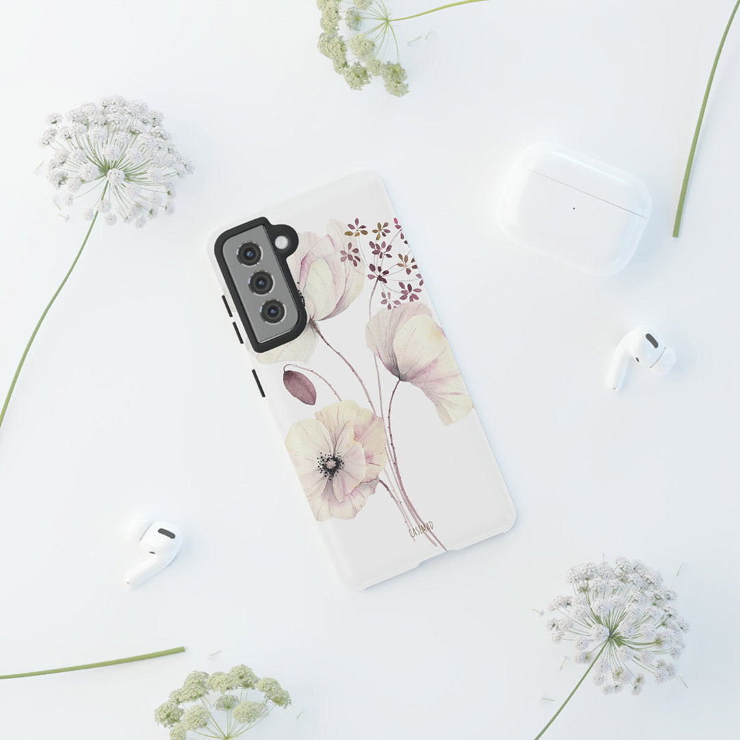 Botanical Floral Tough Phone Case, iPhone 15, 15 Pro Max 14 13 Pro Max iPhone 12 Case iPhone XS Max Case iPhone11 Samsung Galaxy S23 Ultra-Phone Cases-Dalge