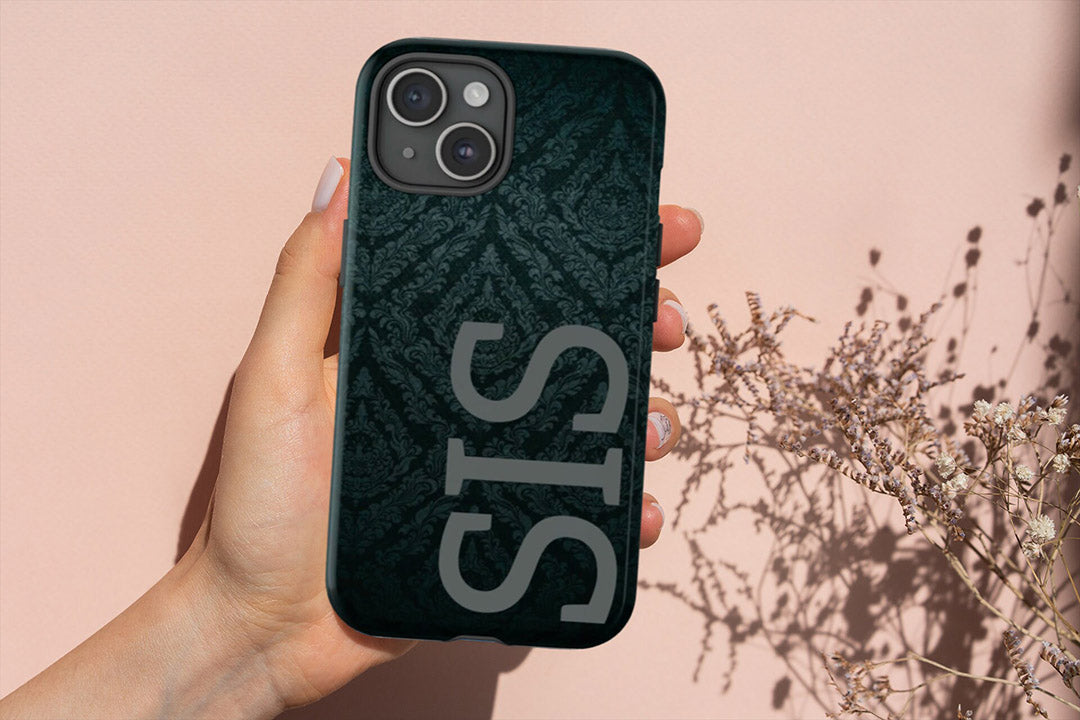 Personalized Case Custom Cover Initials Sister Gift Sis iPhone15 14 13 12 11 8 X XR XS Samsung S23 S22 S21 Google Pixel Valentines Gift-Phone Cases-Dalge