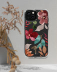 Fall Aesthetic Floral Clear Phone Case For iPhone 14 13 12 11 Galaxy S22 S21 Personalized Gift Idea, Cute Phone Case, Flower Case-Phone Cases-Dalge