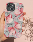 Dreamy Pink Bow Case, iPhone 15, iPhone 14, iPhone 13, 12, Galaxy S23, S22, Girly Bow Case, Pink Aesthetics, Girly Ribbons, Cute Bows Case-Phone Cases-Dalge