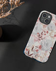 Shabby Chic Beige Tough Phone Case, iPhone 11, 12, 13, 14, 15 Pro Max, Pro, Plus, Mini, Galaxy S23, S22, Glossy, Matte, Vintage Phone Case, Antique-Phone Cases-Dalge